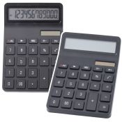 Kalkulator na biurko Szkolny 12-Cyfrowy Wyświetlacz LCD Solar Czarny Lean (21867)