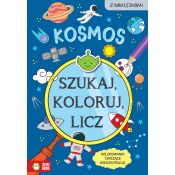 Książka dla dzieci Szukaj, koloruj i licz. Kosmos Aksjomat