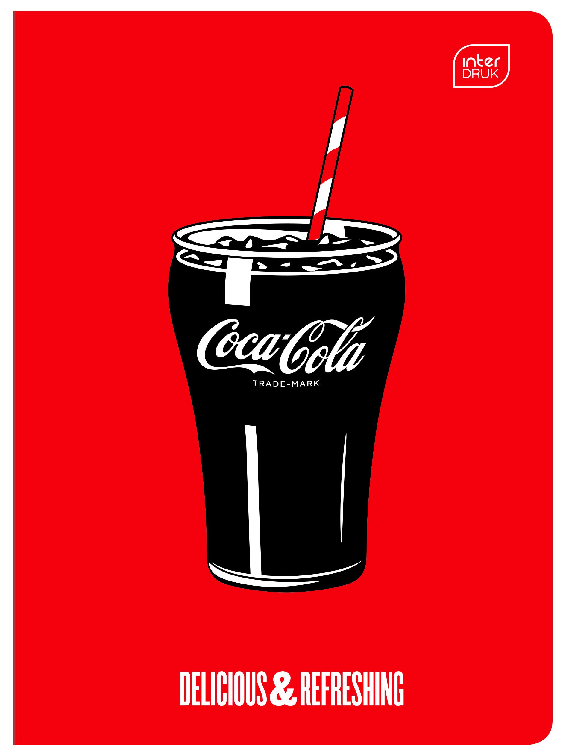 Zeszyt Interdruk COCA COLA MAT+UV A5 32k. 70g krata
