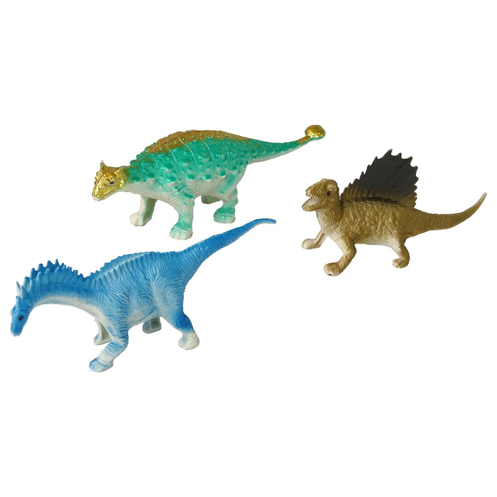 Figurka Zestaw Figurek Dinozaurów 9 sztuk Kolorowe wkład Lean (14813)