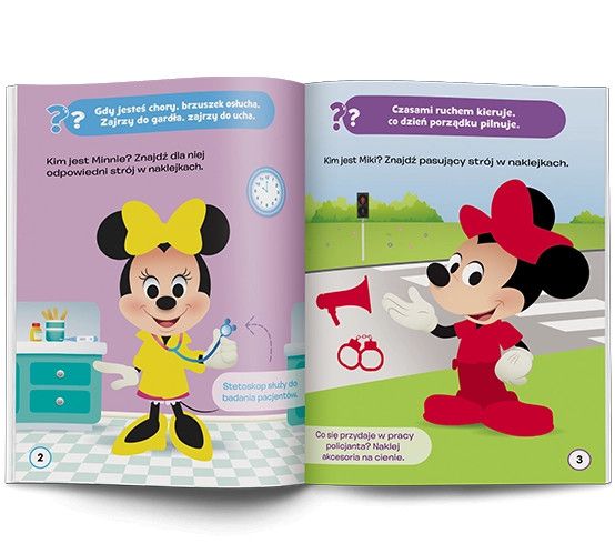 Książeczka edukacyjna Disney Maluch. Ubieranka. Kim jestem? Ameet (MUB 9201)