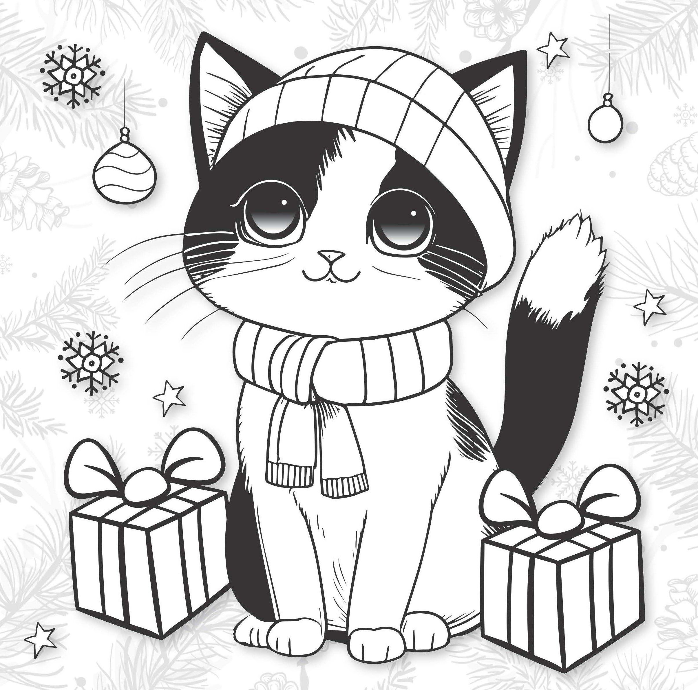 Kolorowanka Święty Mikołaj 3D