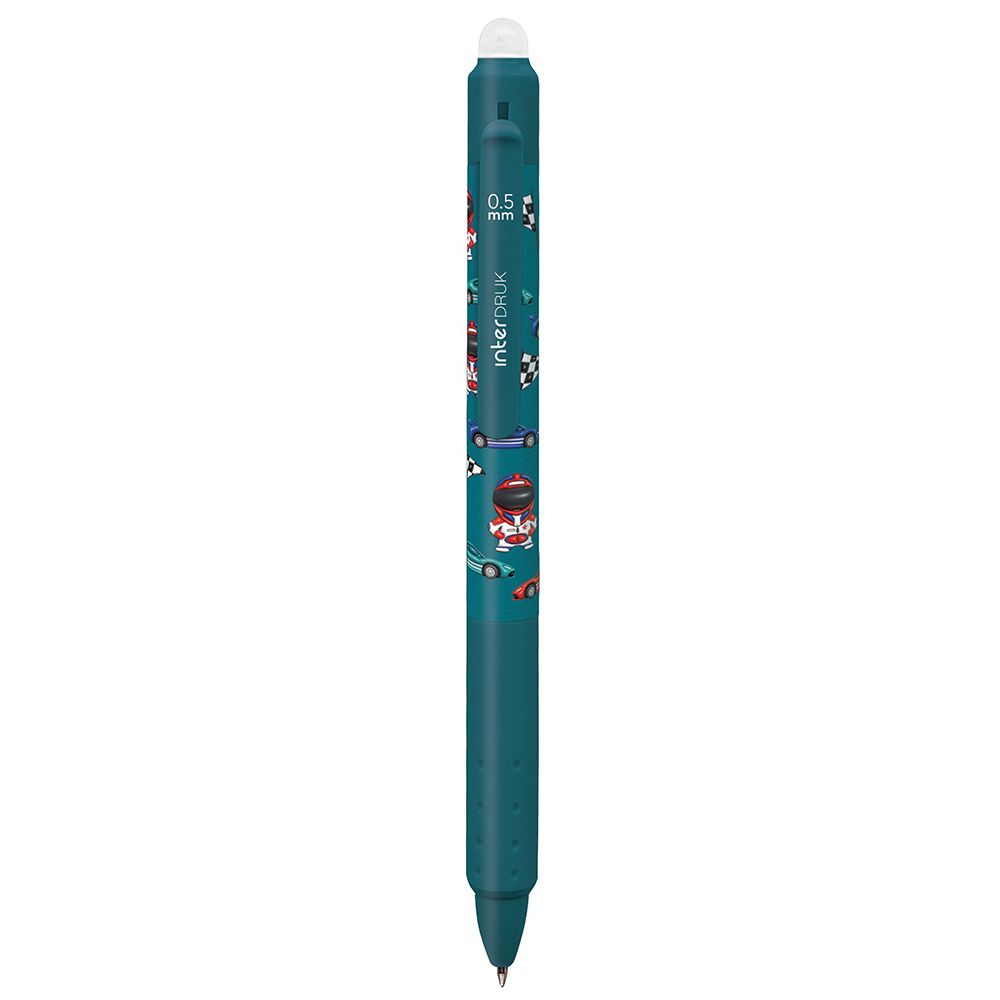 Długopis wymazywalny Interdruk YUHU z gripem niebieski 0,7mm (żelowy)