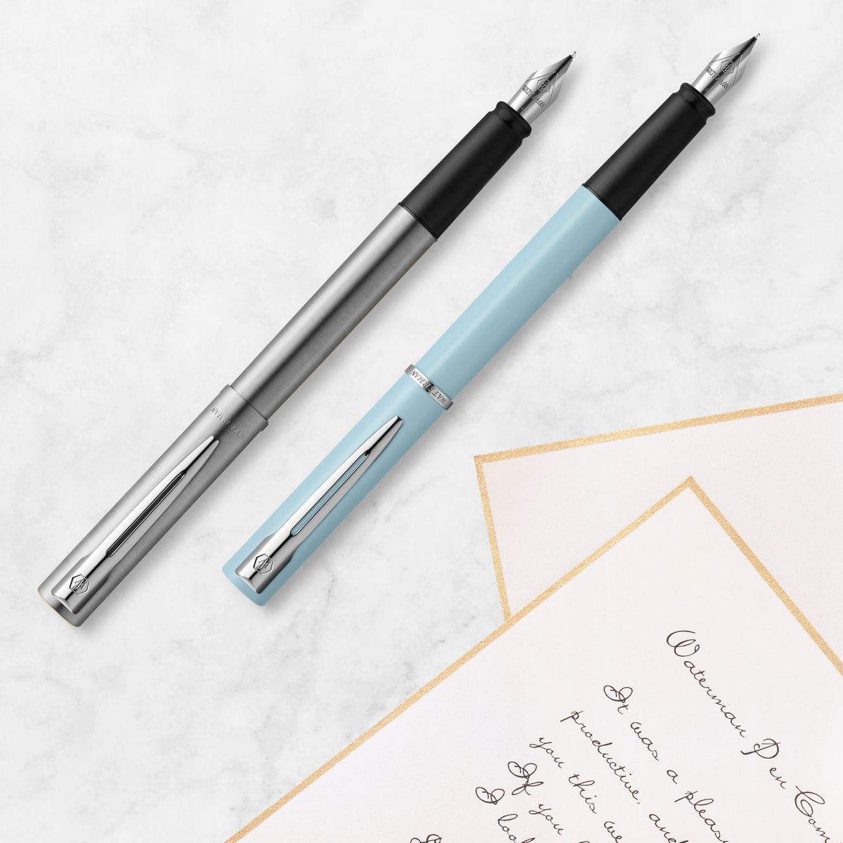 Ekskluzywne pióro wieczne Waterman ALLURE (+ 6 naboi)