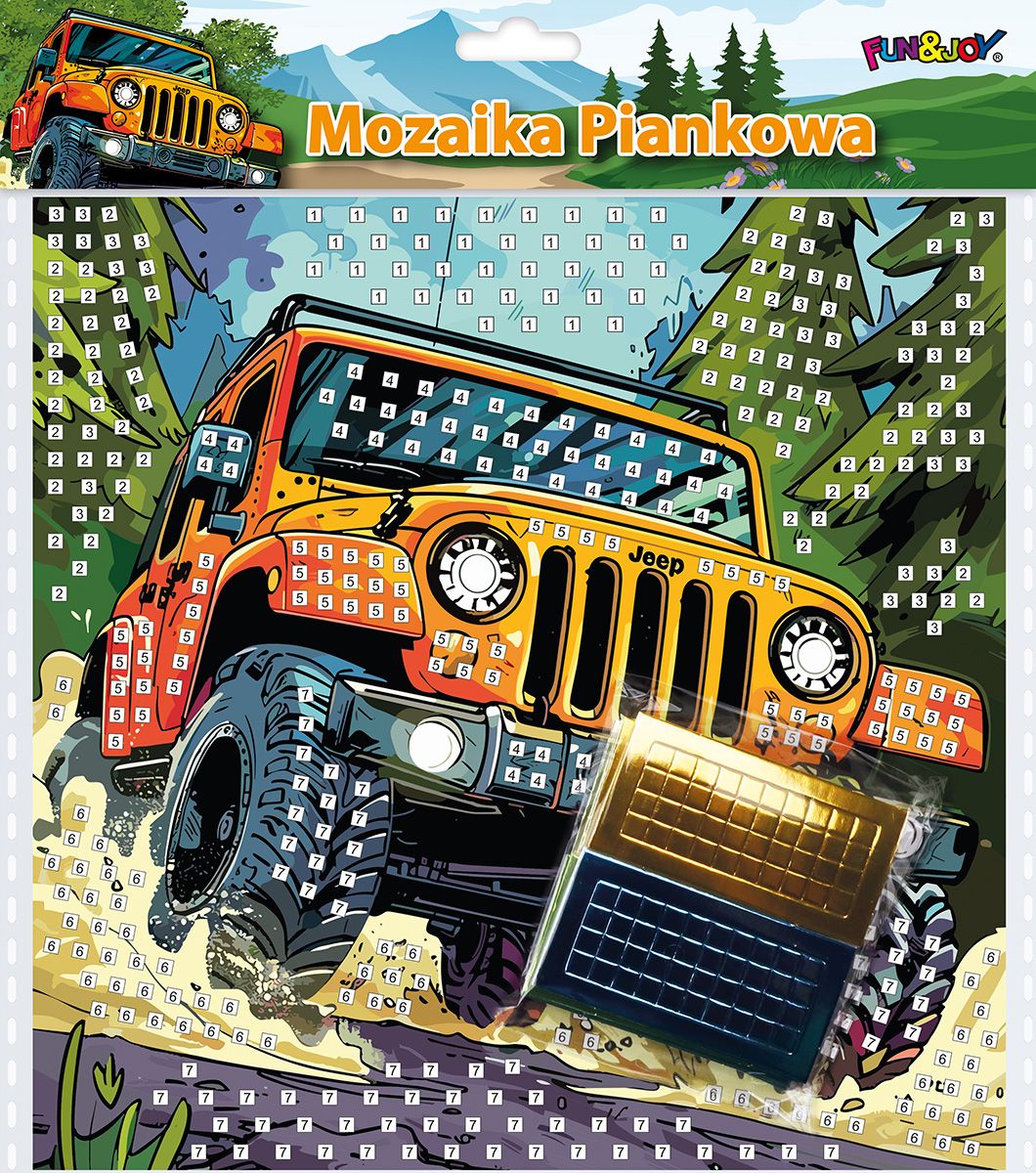 Mozaika auto terenowe Fun&Joy