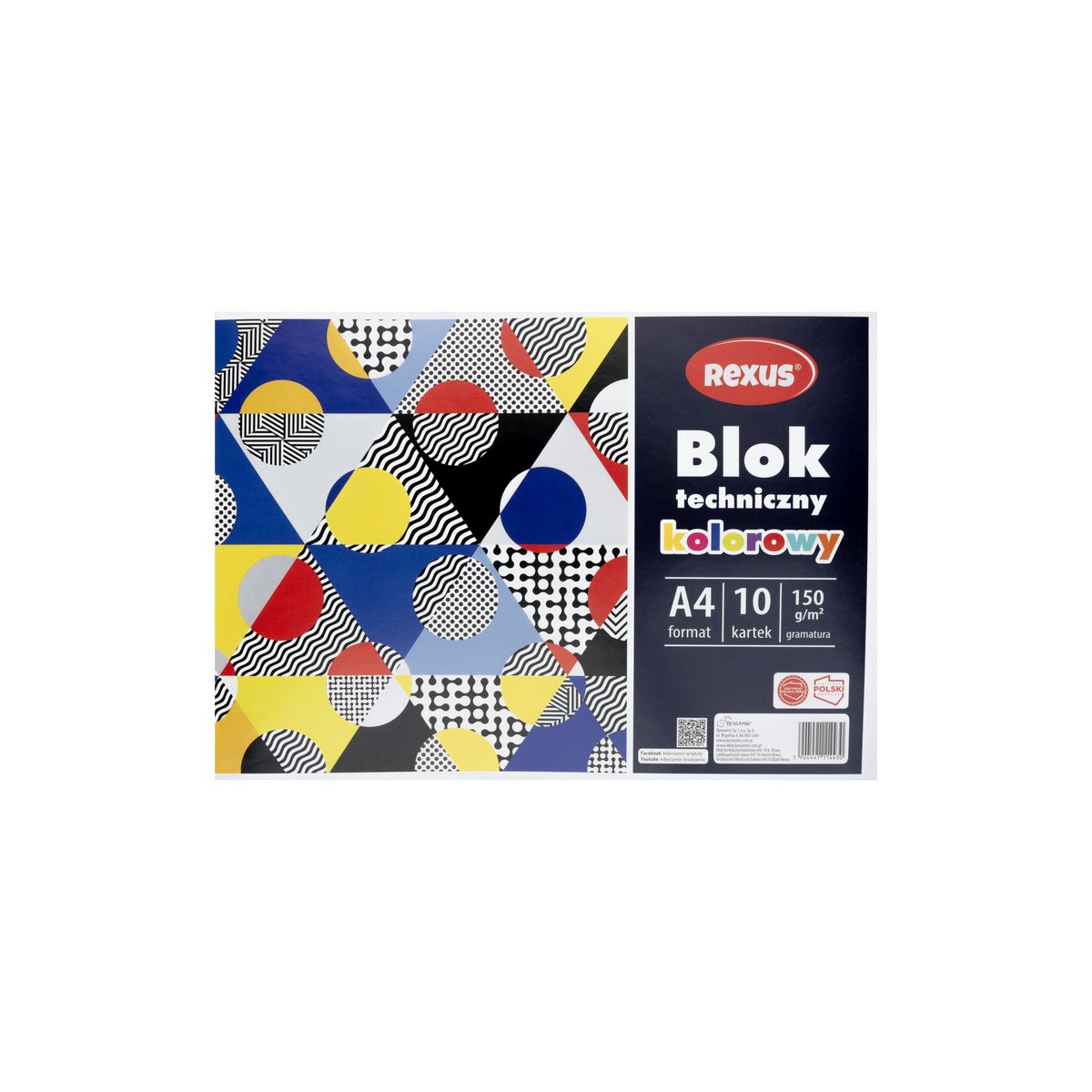Blok techniczny Beniamin kolorowy A4 kolorowy 10k (4430)