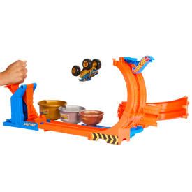 Tor wyścigowy Hot Wheels City pętla skok po trofeum (JBX64)