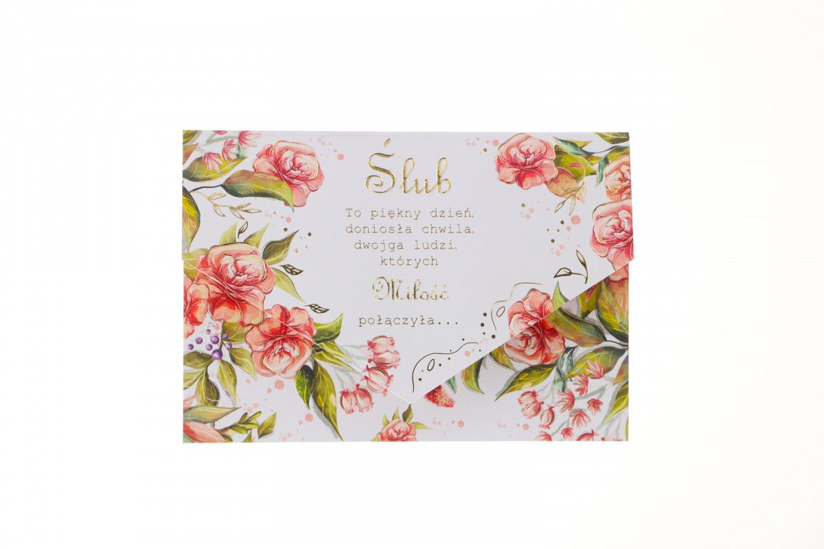 Kartka składana A5 Ślub róża A5 Henry (5905701488285)