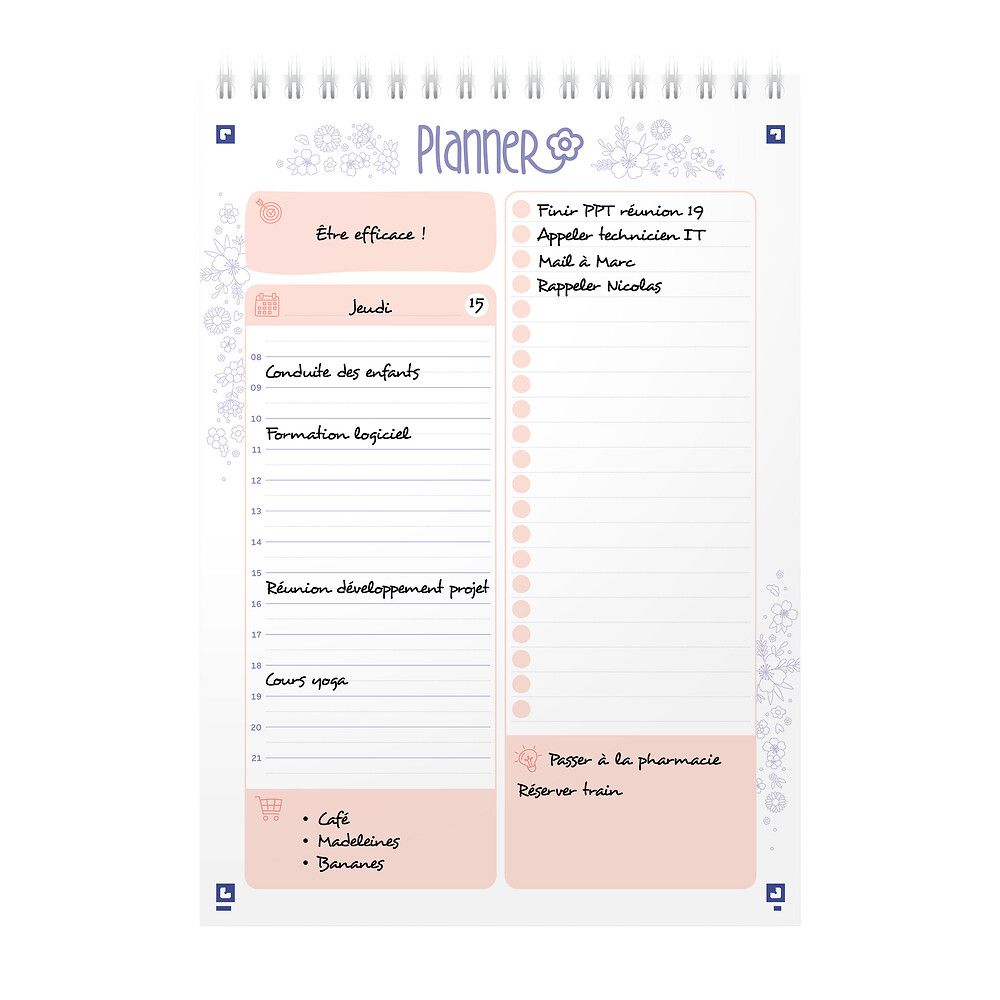 Kalendarz biurkowy Oxford Floral A5 (400186600)