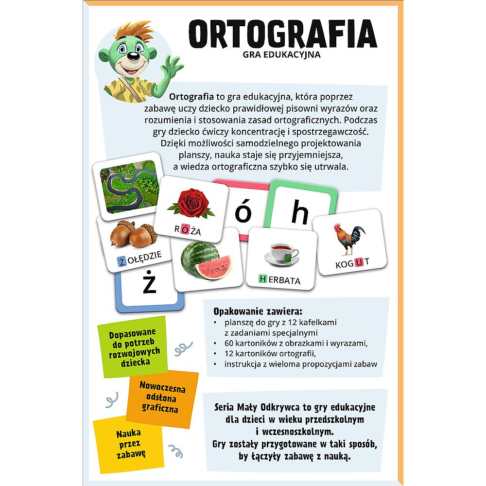Gra edukacyjna Gabby Mały odkrywca Ortografia Trefl (02803)