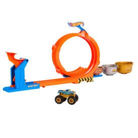 Tor wyścigowy Hot Wheels City pętla skok po trofeum (JBX64)