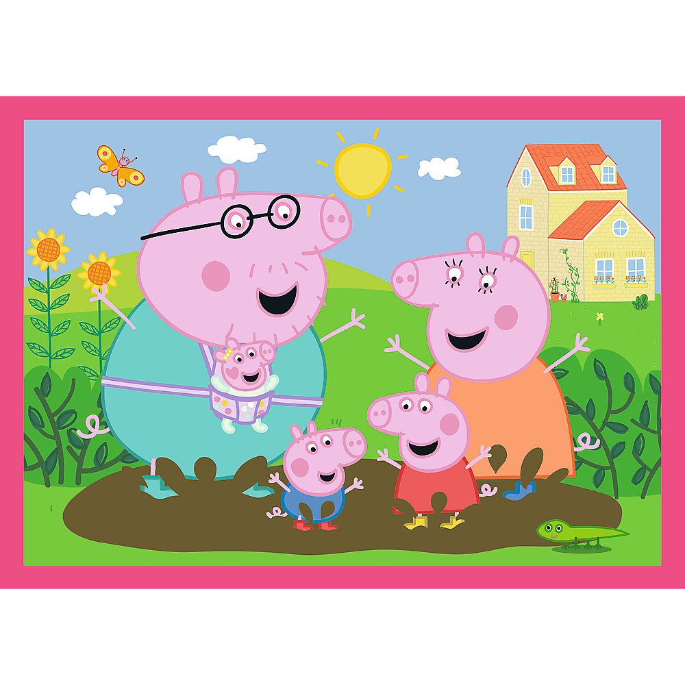 Puzzle Peppa uwielbia przygody 4w1 el. Trefl (34672)