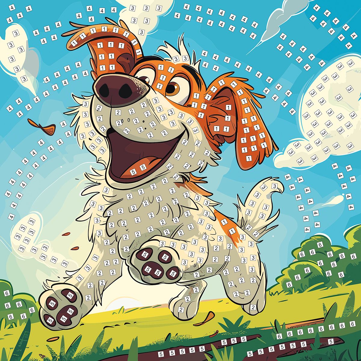 Mozaika biegnący pies Fun&Joy