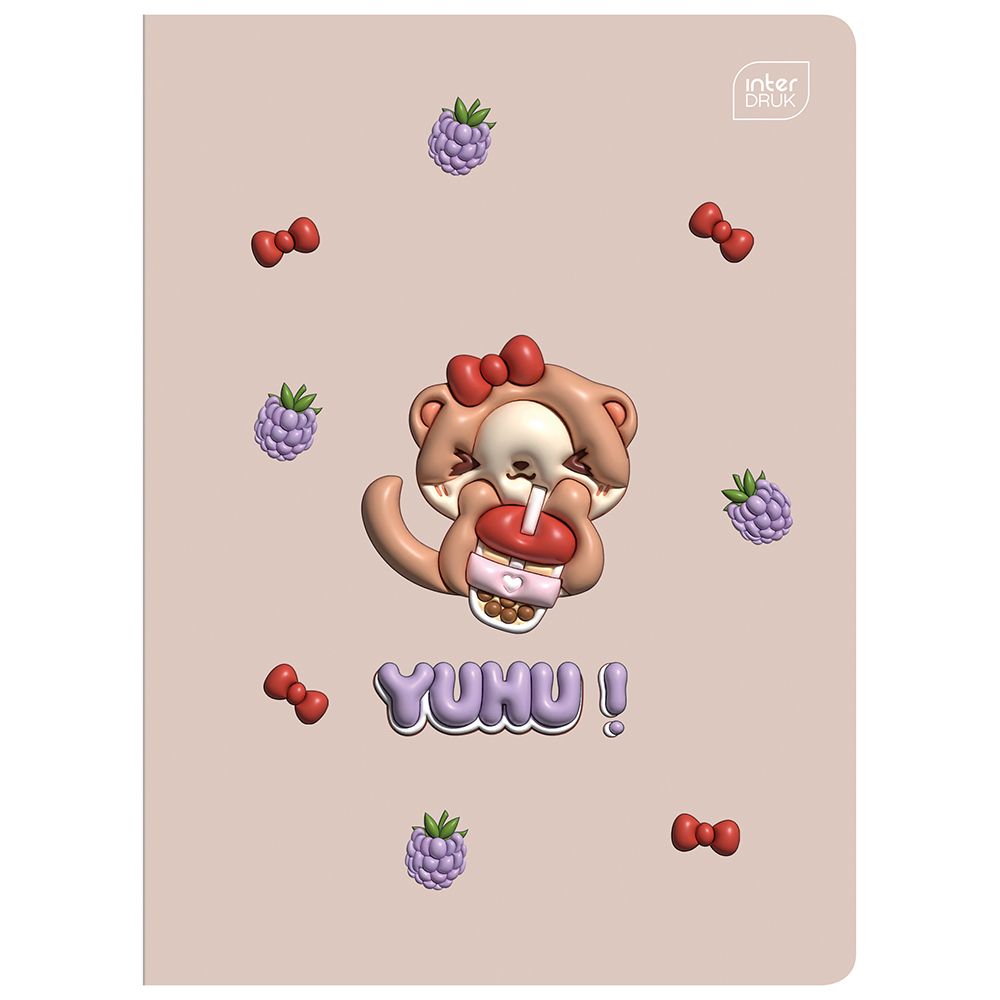 Zeszyt Interdruk YUHU A5 16k. 70g linia kolor