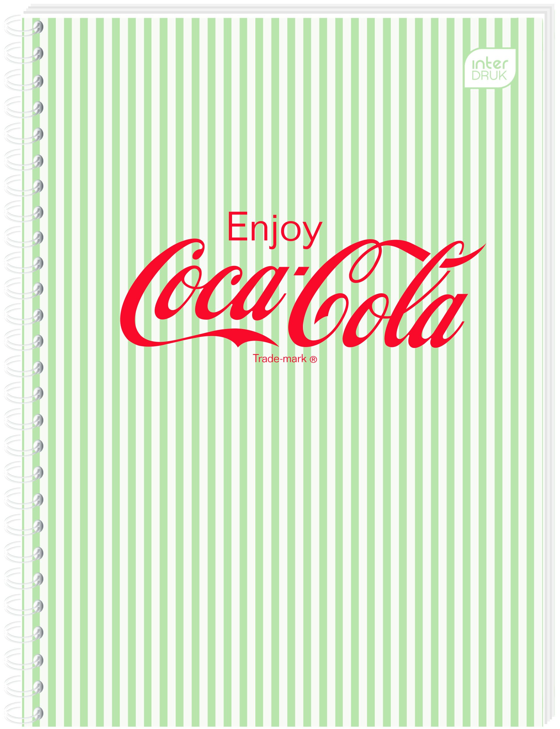 Kołozeszyt (kołobrulion) Interdruk COCA COLA SOFT TOUCH A6 80k. 70g krata