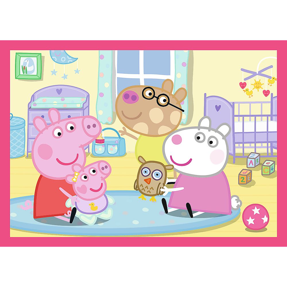 Puzzle Peppa uwielbia przygody 4w1 el. Trefl (34672)