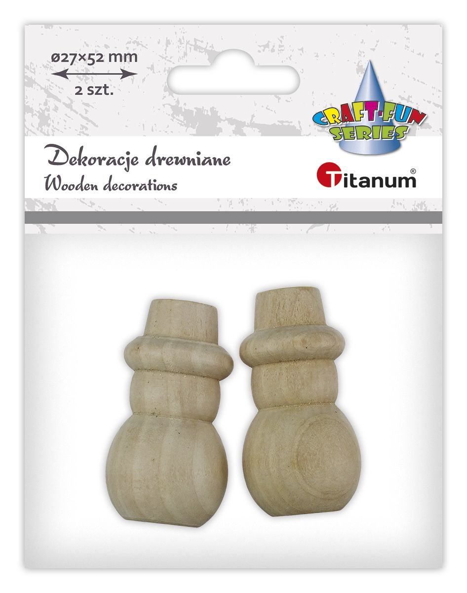 Ozdoba drewniana Craft-Fun Series bałwanki Titanum (25BJ033139)