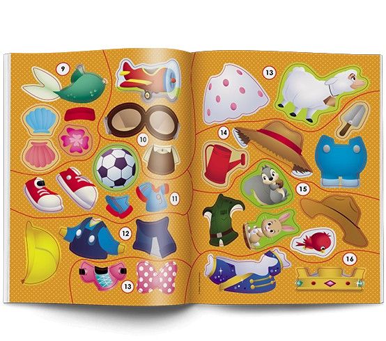 Książeczka edukacyjna Disney Maluch. Ubieranka. Kim jestem? Ameet (MUB 9201)