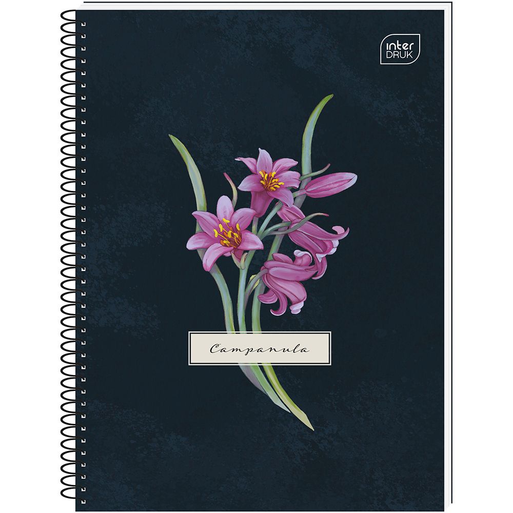 Kołozeszyt (kołobrulion) Interdruk Hybrid Fiori A6 80k. 70g krata
