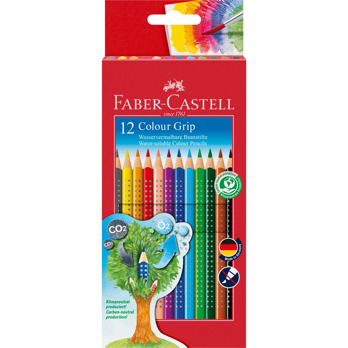 Kredki ołówkowe Faber Castell Grip 12 kol. (112412)
