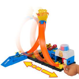 Tor wyścigowy Hot Wheels City Posterunek policji (JBM71)