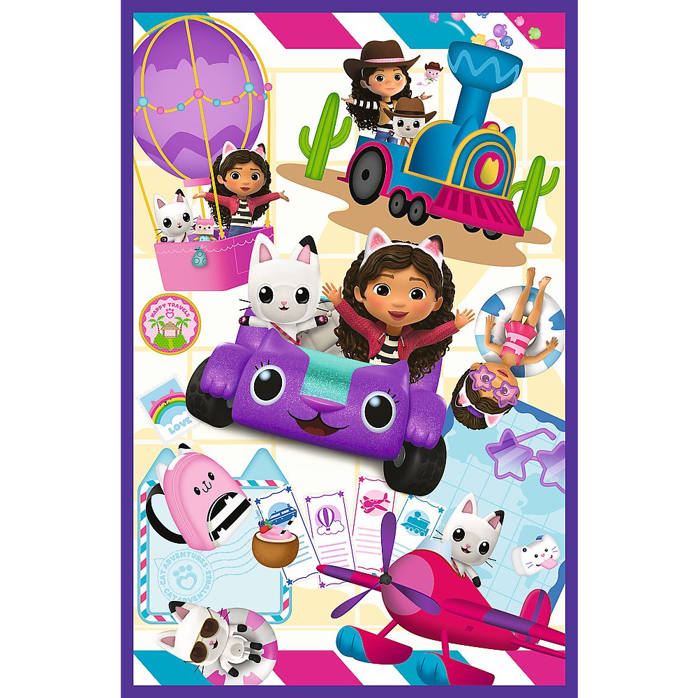 Puzzle Gabby Owady na łące 3x80 el. Trefl (34882)
