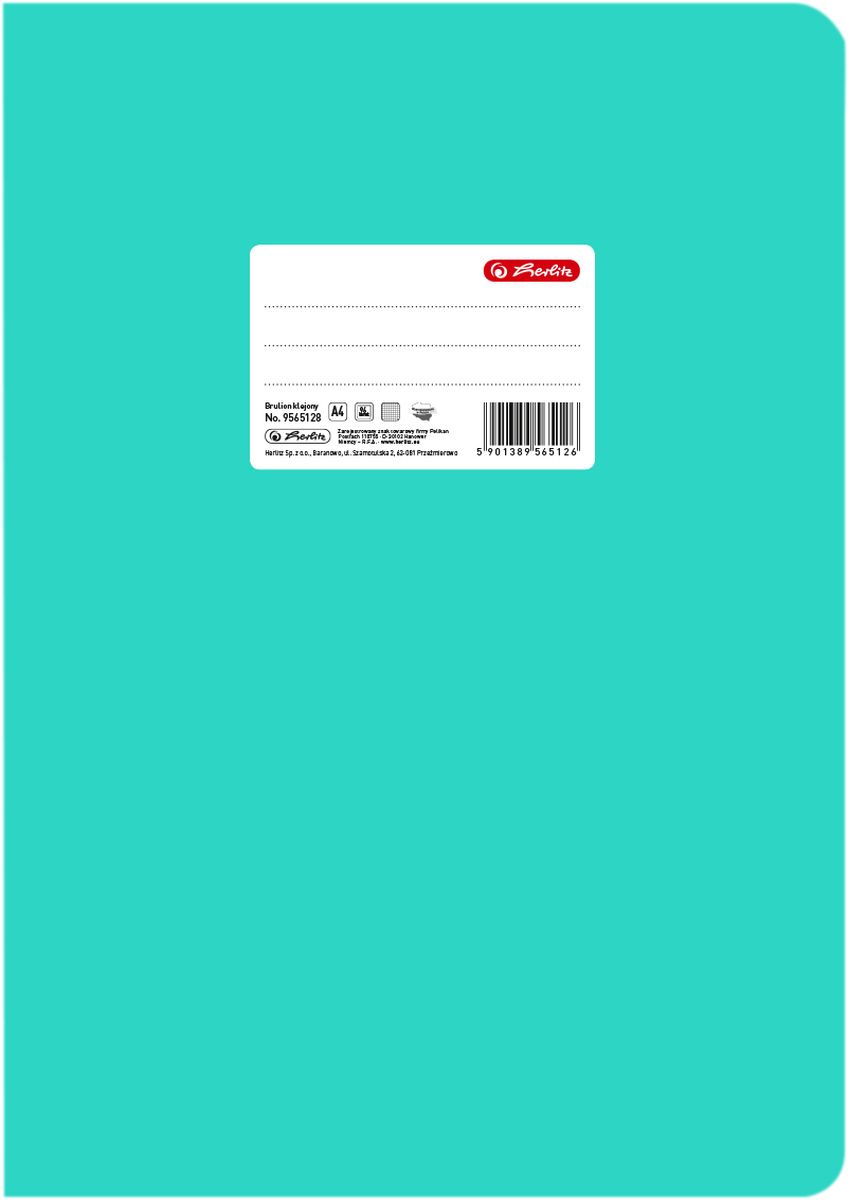 Brulion Herlitz Colors A4 96k. krata (9565128)