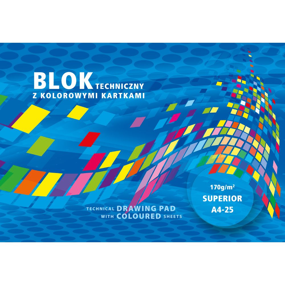 Blok techniczny superior A4 170g 25k Kreska