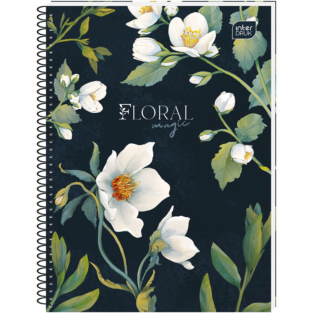 Kołozeszyt (kołobrulion) Interdruk Hybrid Fiori A6 80k. 70g krata