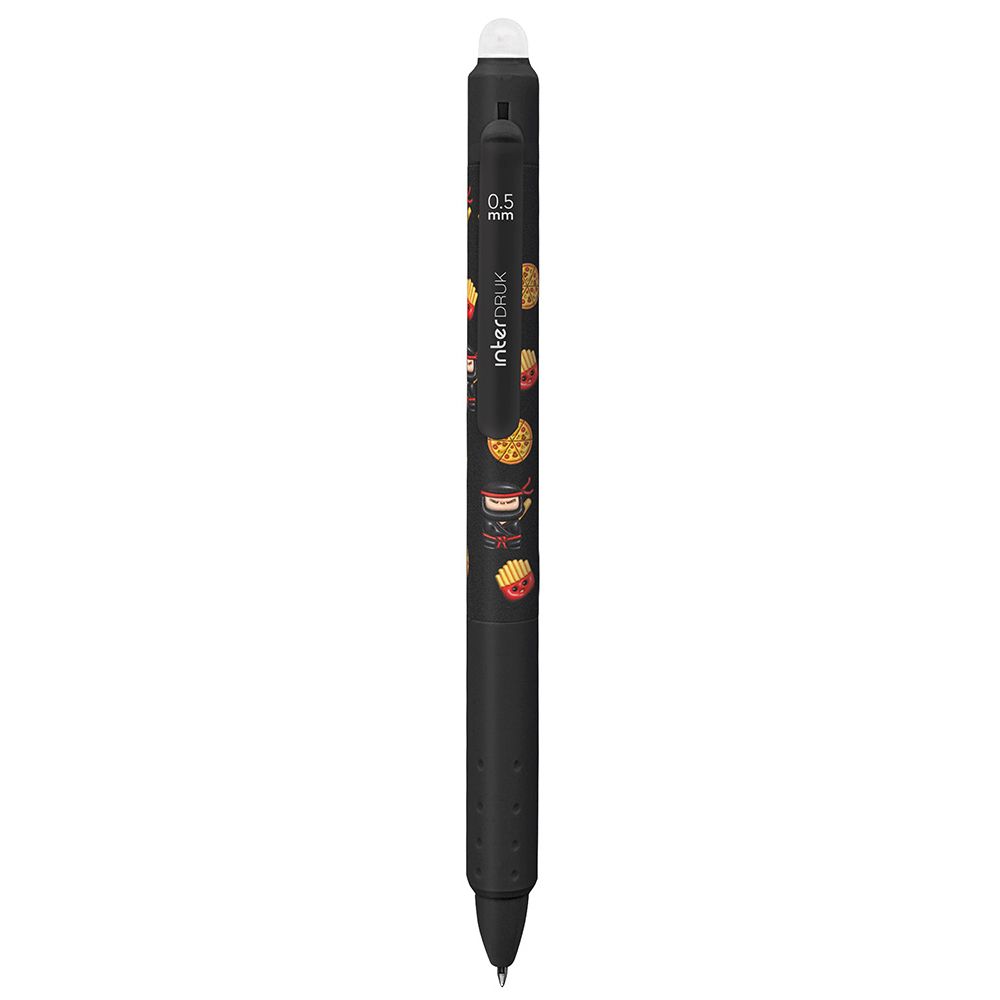 Długopis wymazywalny Interdruk YUHU z gripem niebieski 0,7mm (żelowy)
