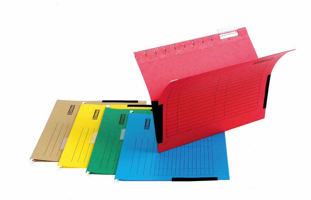Teczka zawieszkowa Donau A4 mix karton 230g (7421001)
