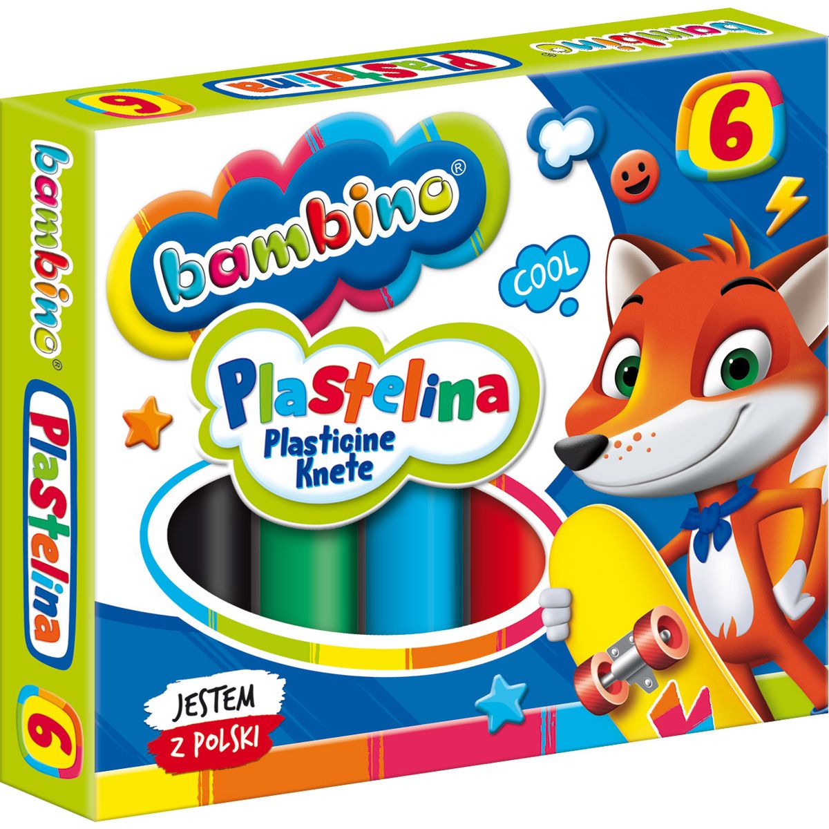 Plastelina 6 kol. BAMBINO mix St.Majewski