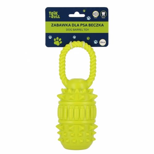 Gadżet Zabawka dla psa Beczka 20 cm z uchwytem zielona Trik Roll (560863)