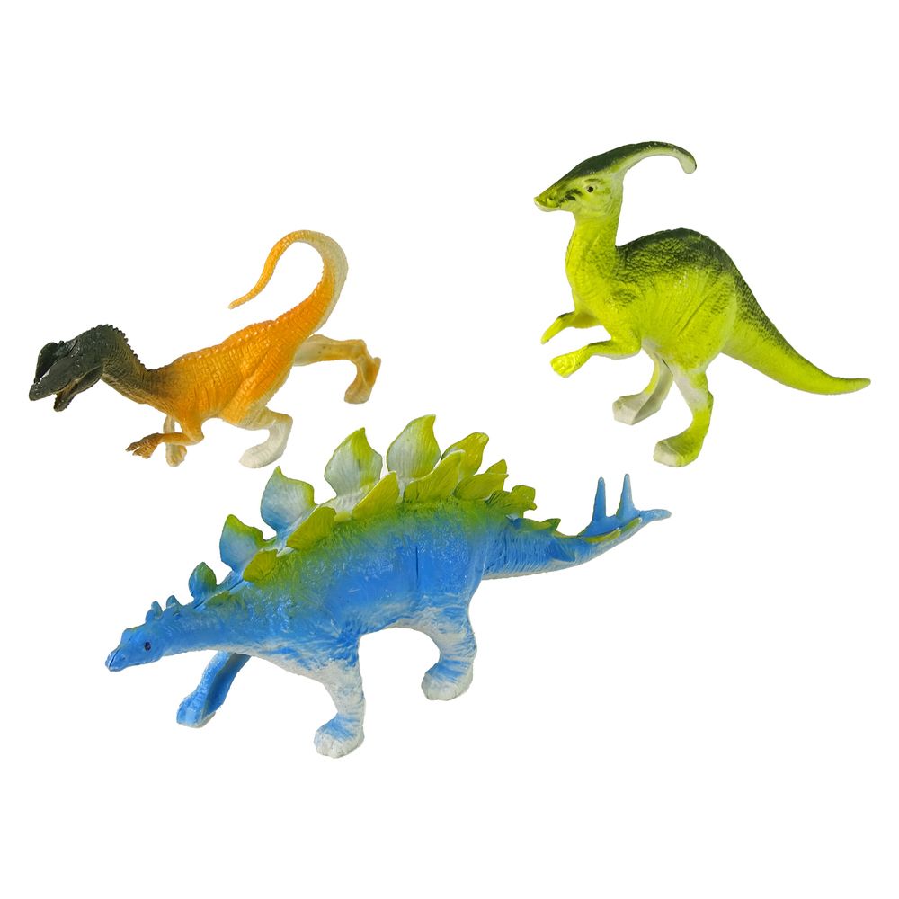 Figurka Zestaw Figurek Dinozaurów 9 sztuk Kolorowe wkład Lean (14813)