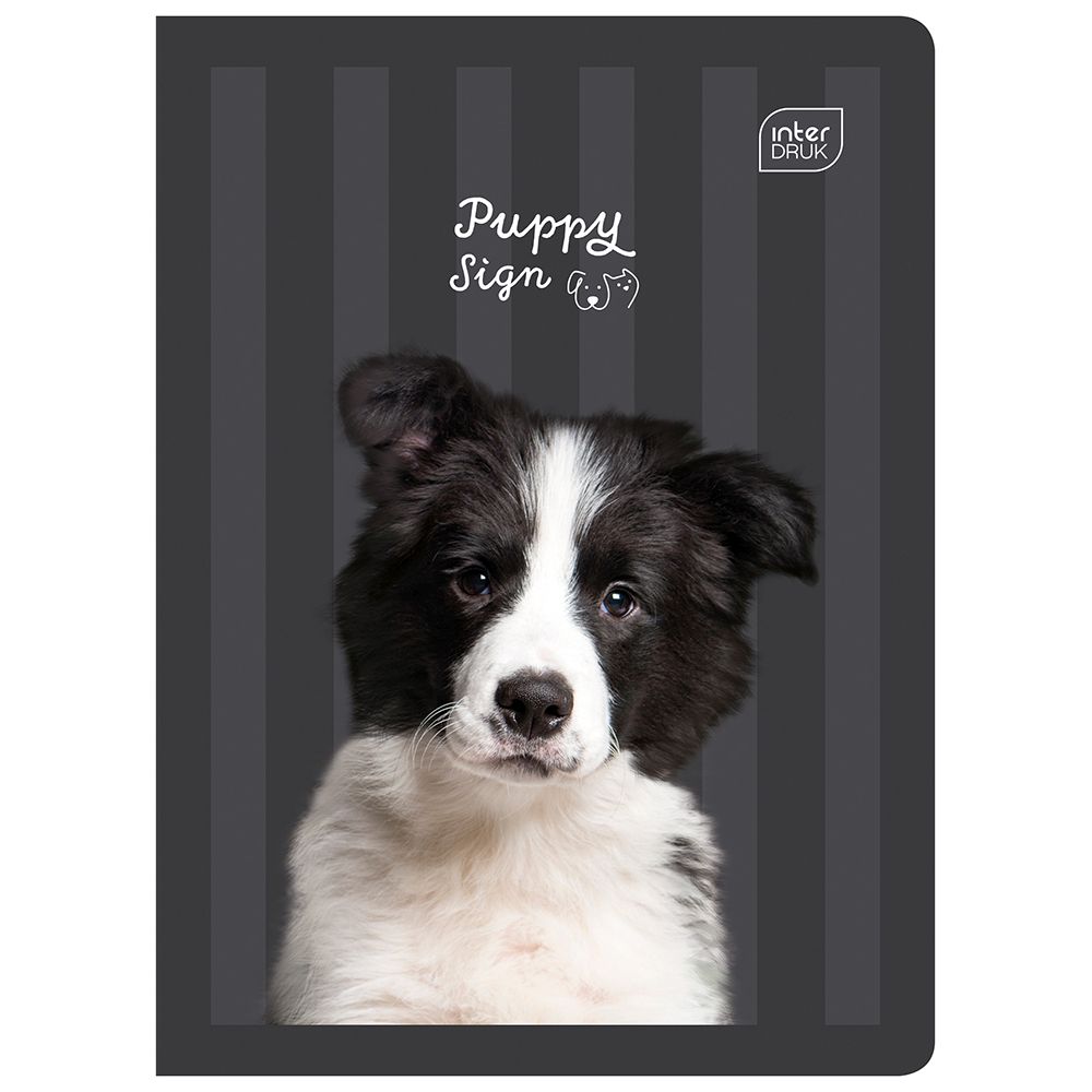 Zeszyt Interdruk PUPPY SIGN A5 32k. 70g linia kolor