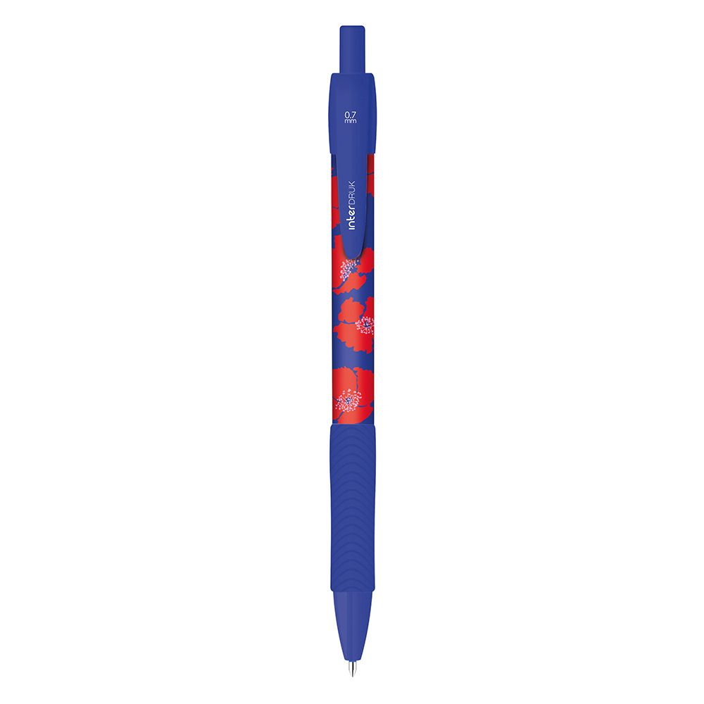 Długopis wymazywalny Interdruk TUTTO BELLO z gripem niebieski 0,7mm (żelowy)