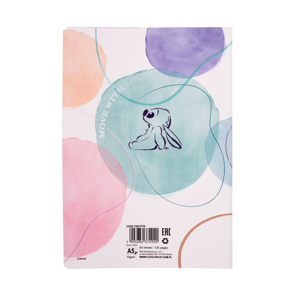 Zeszyt Patio Disney STITCH A5 60k. krata (74920PTR)