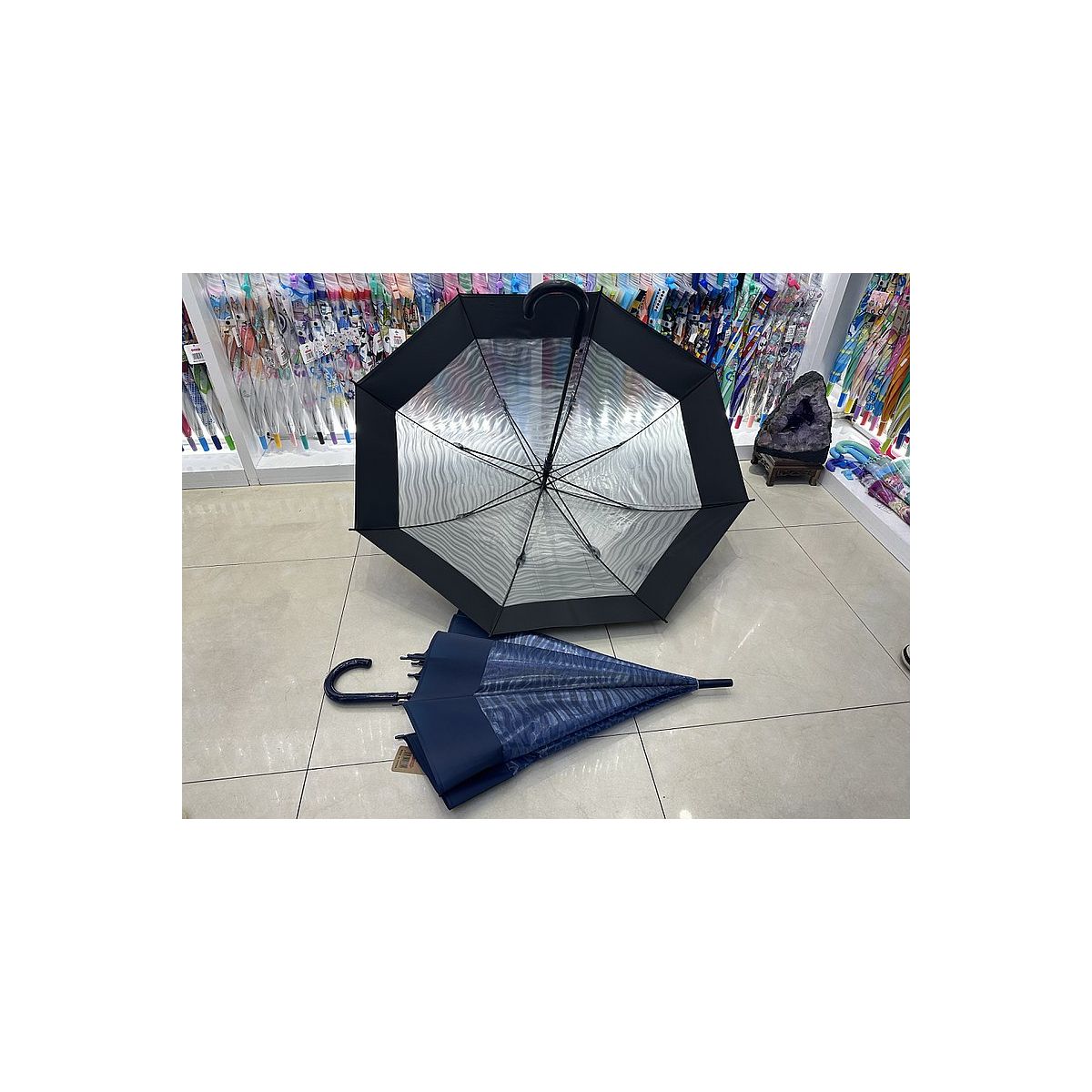 Parasol Adar dł. 81cm, śr. 102cm, mix kolorów (617308)