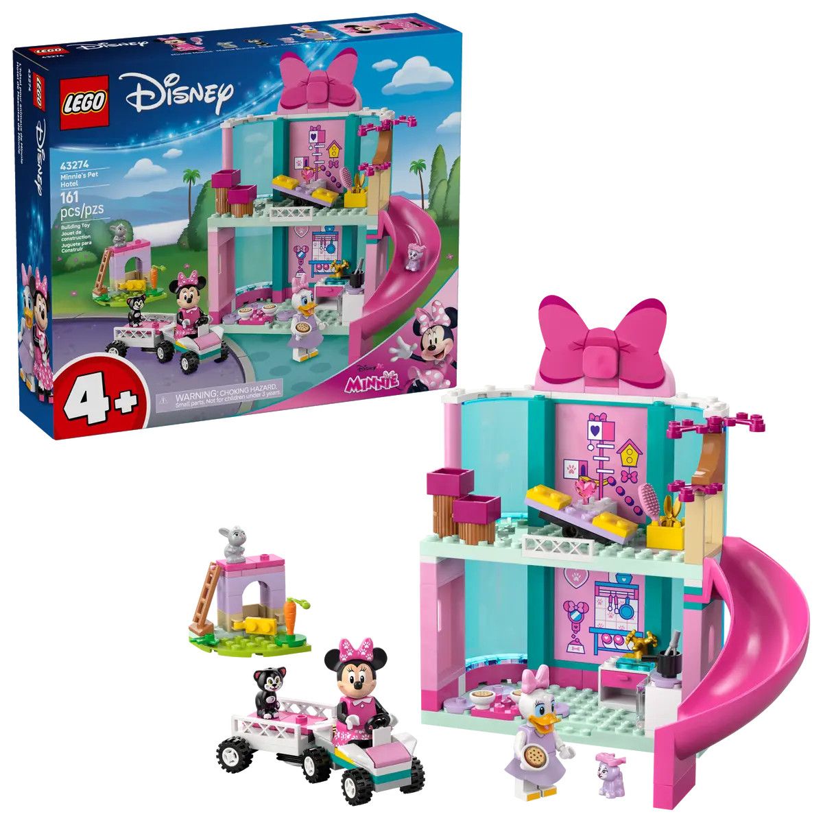 Klocki konstrukcyjne Lego Disney Classic Hotel dla zwierząt Minnie (43274)