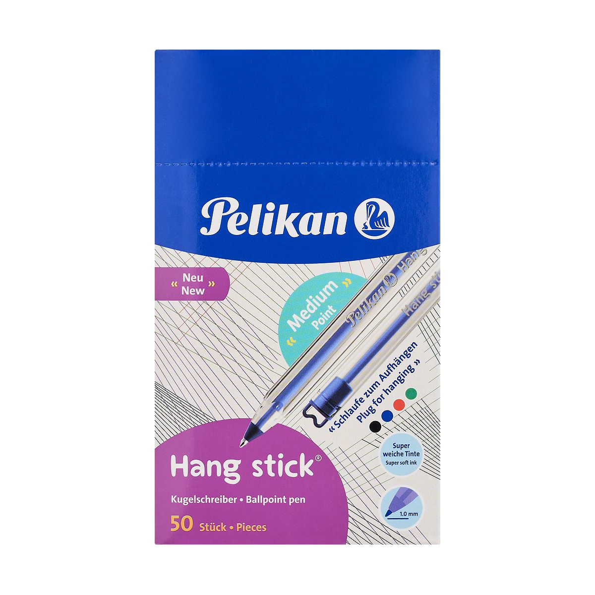 Długopis Hang Stick K86 niebieski 1,0mm Pelikan (400197414)