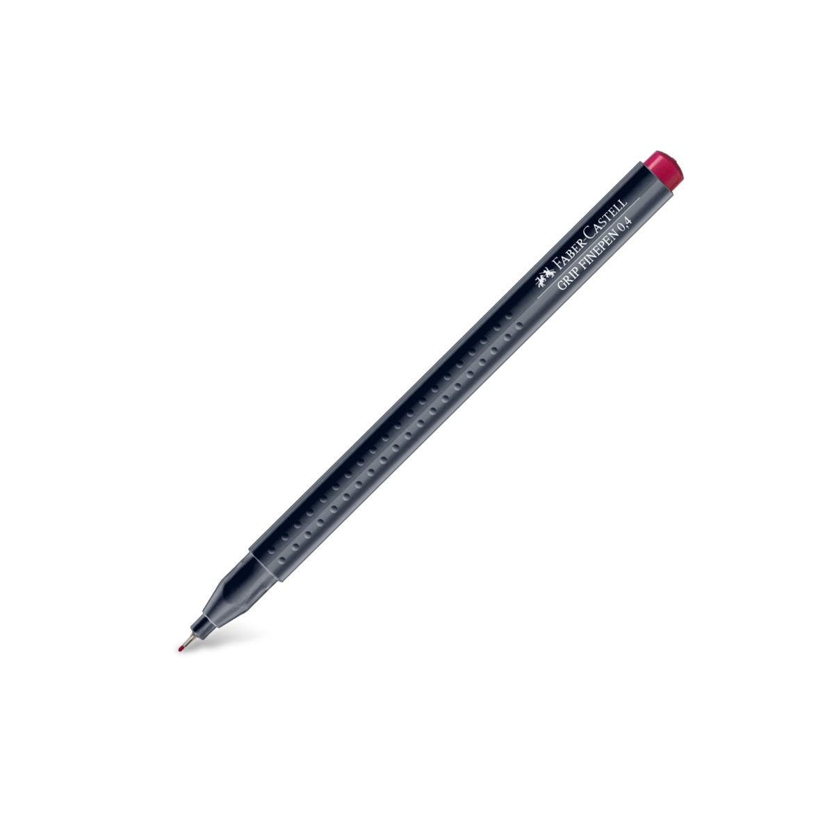 Cienkopis Grip Finepen 0,4 karminowy 0,4mm 1kol. Faber Castell (FC151626)