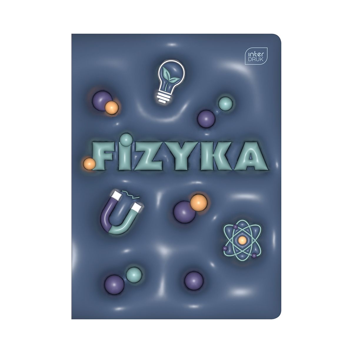 Zeszyt tematyczny Interdruk HYBRID FIZYKA A5 60k. 70g krata (+pigułka wiedzy)