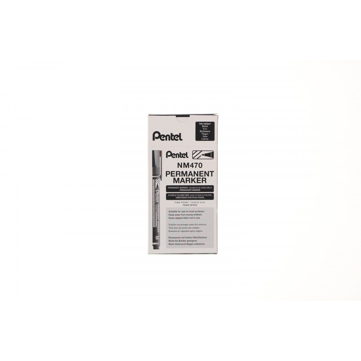 Foliopis FINE POINT czarny 1,0mm Pentel (NM470-A)