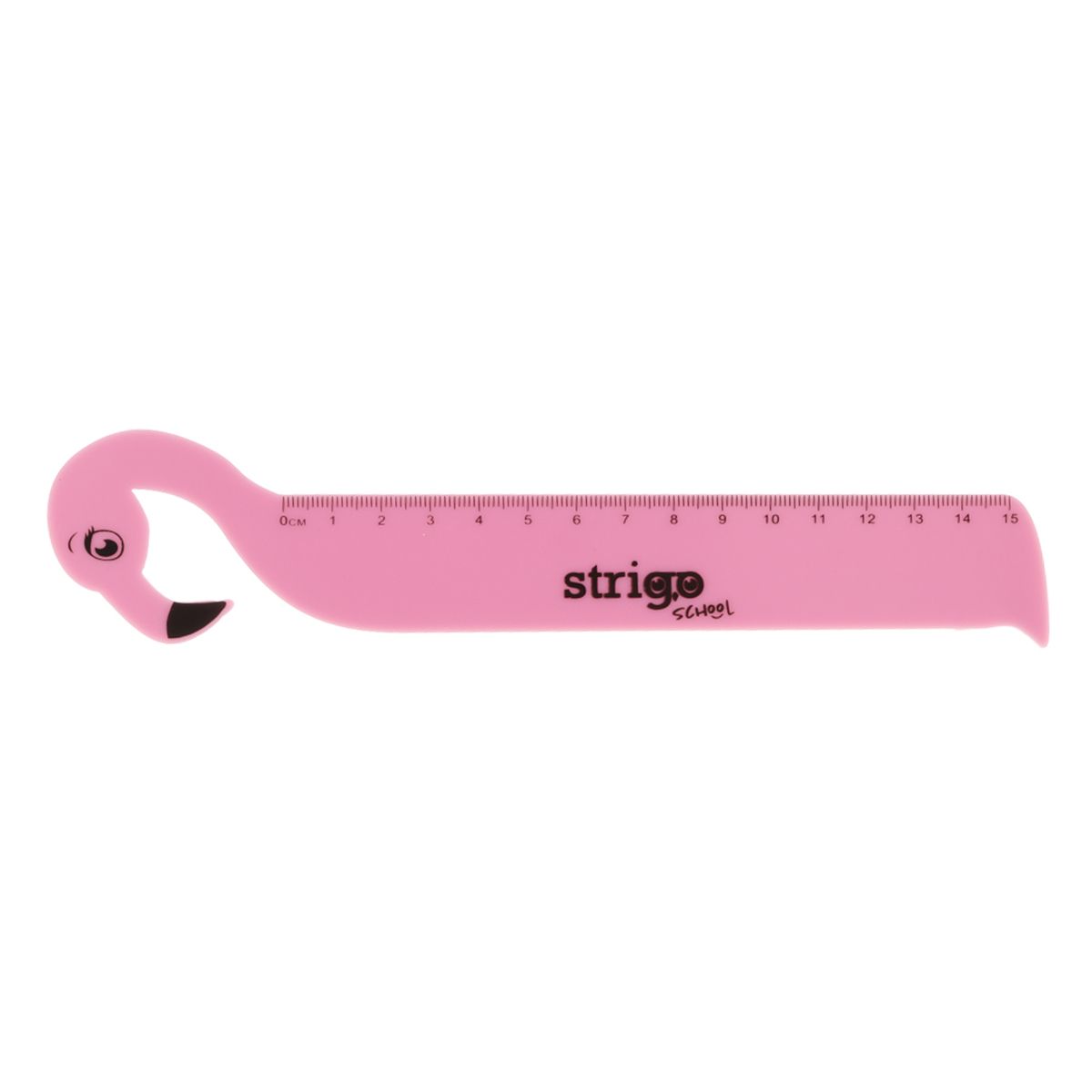 Linijka plastikowa Strigo 15 cm FLAMING 15cm (SSC360)