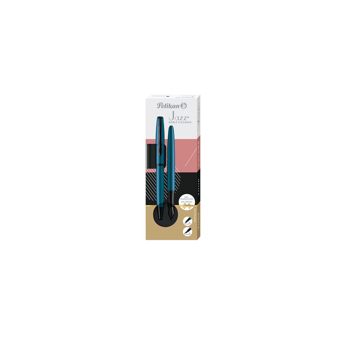 Zestaw piśmienniczy Pelikan Jazz Noble Elegance Aqua pióro+długopis (400198413)