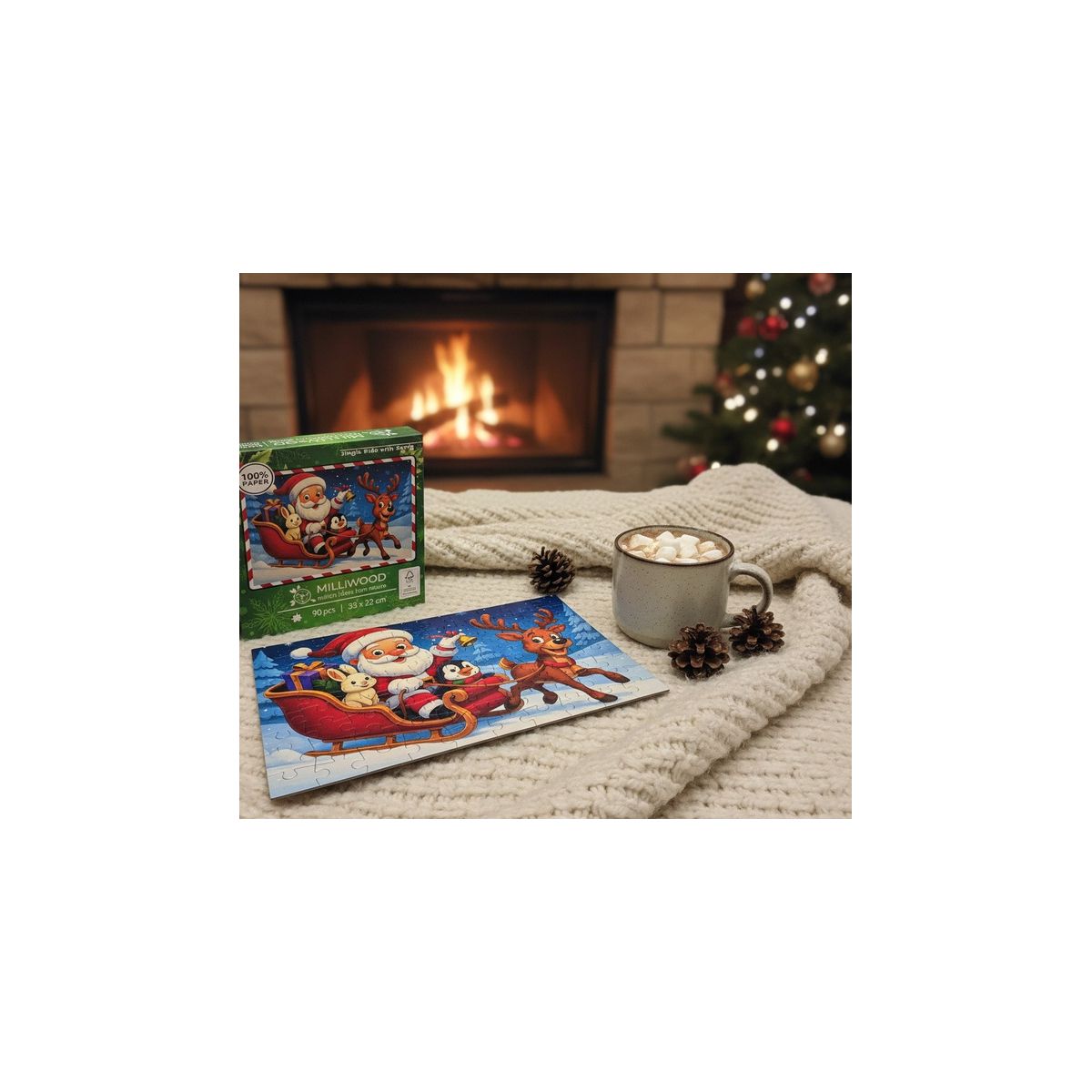 Puzzle Jingle Ride with Santa 90 el. Alexander (50875)