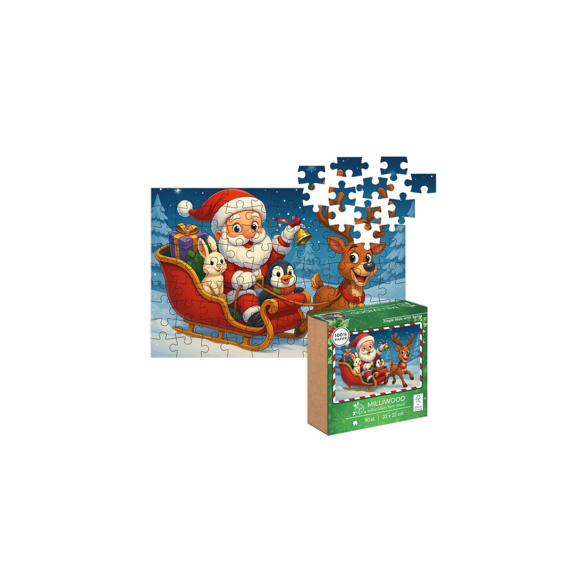 Puzzle Jingle Ride with Santa 90 el. Alexander (50875)