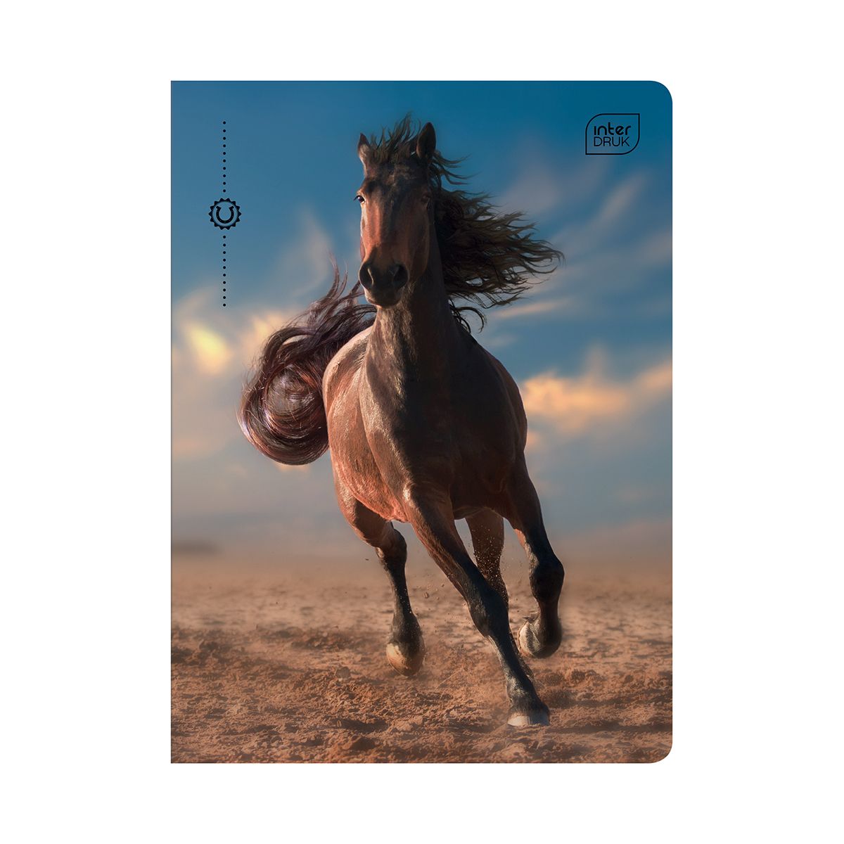 Zeszyt Interdruk WILD HORSES A5 32k. 70g krata