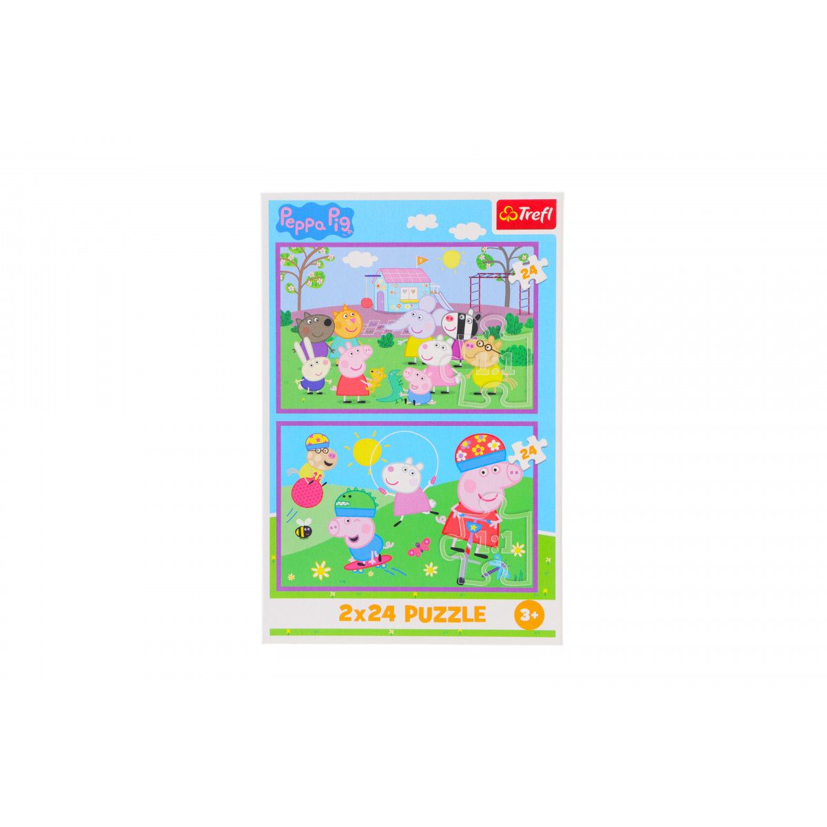 Puzzle Trefl Peppa Pig Peppa na placu zabaw 2x24 el. (34435)