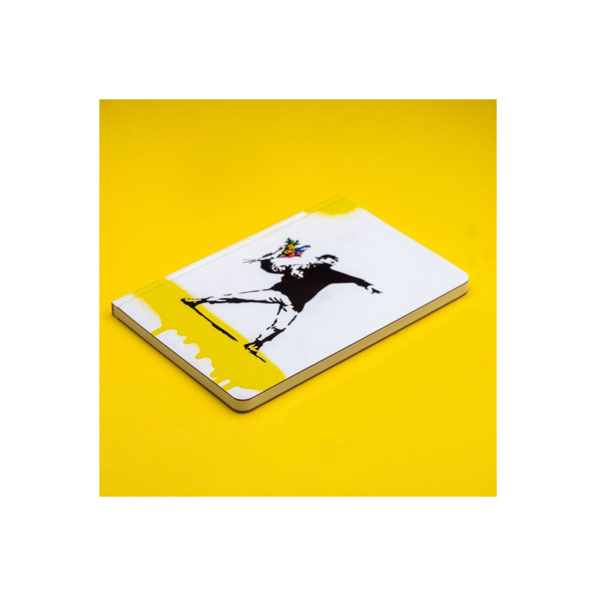 Notes (notatnik) Banksy - Flower 128k. [mm:] 140x210 Pinifarina (PF-PNF1421BSKFL)